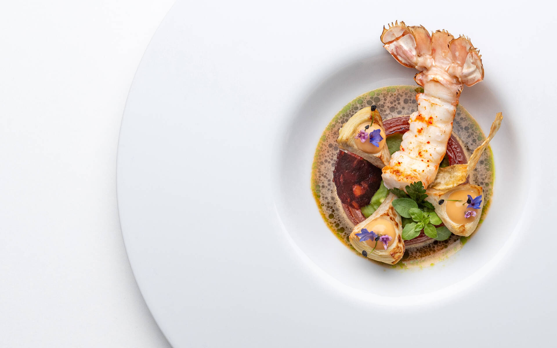 Kaisergranat, Chorizo, Artischocke min
